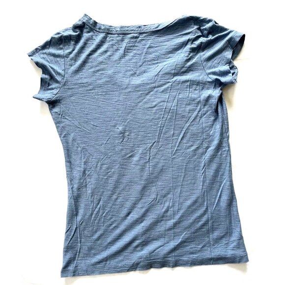 Standard James Perse Tee Shirt Size 3 Large Blue Gray Short Sleeves Cotton Modal - Picture 5 of 8